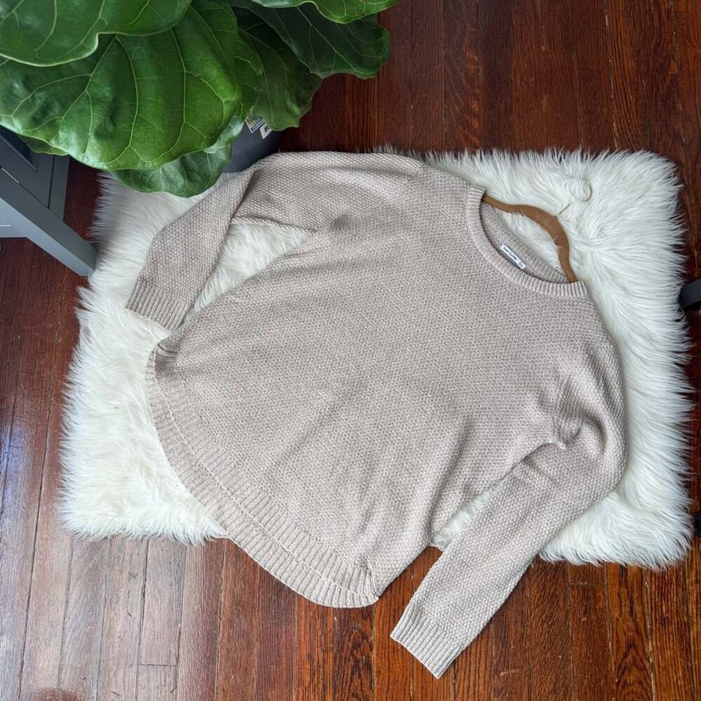 Neutral Cream Tan Soft Sweater